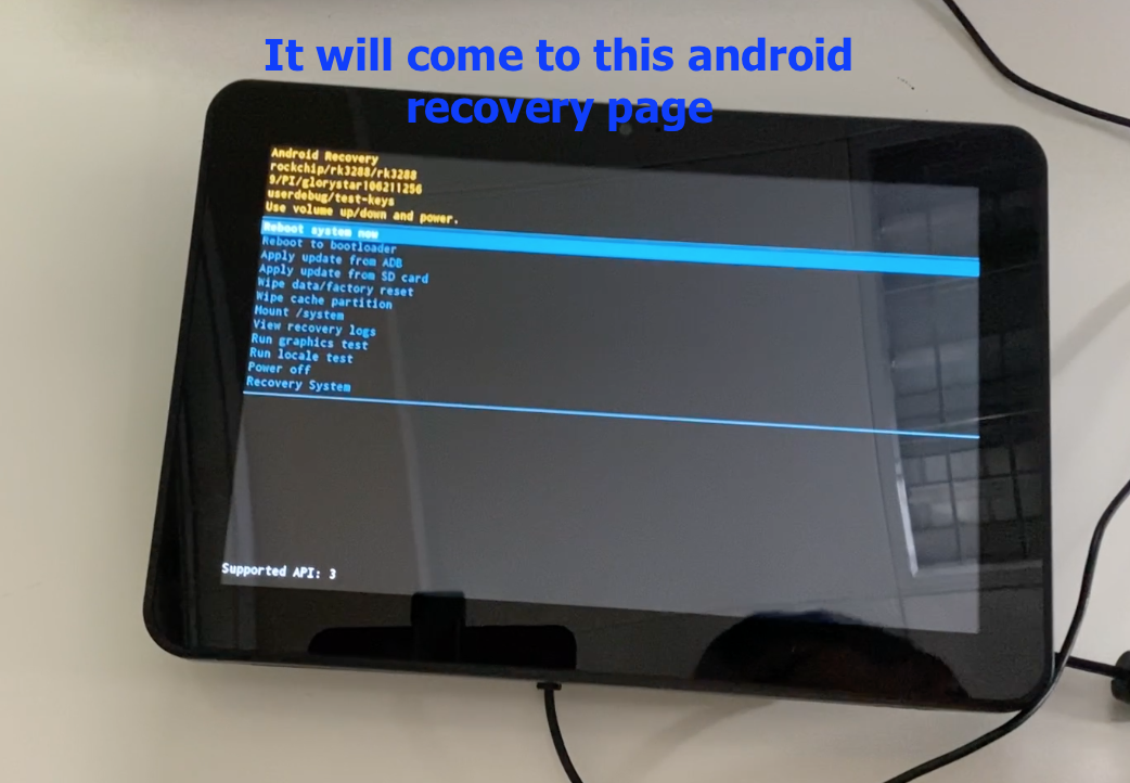 Factory Reset after system crash or no response to the touch screen